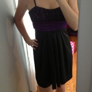 Dark Purple and Black Dress