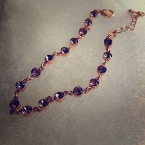 Bracelet w purple stones