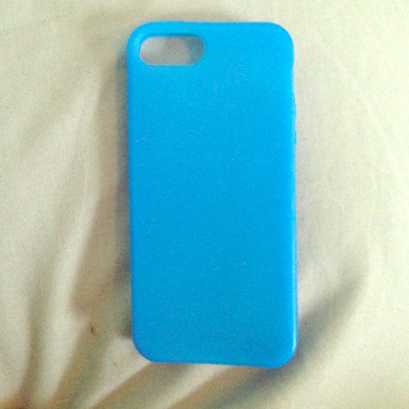 SALE🎉🎈❤️ blue iPhone5 silicone case! NEVER USED!