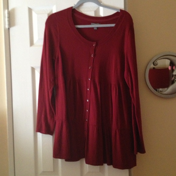 Red Tiered Sweater