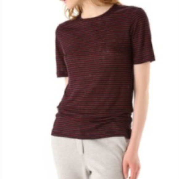 Linen Stripe Tee - Picture 2 of 4