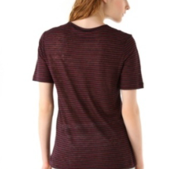 Linen Stripe Tee - Picture 3 of 4