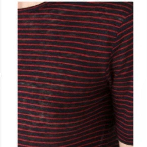 Linen Stripe Tee - Picture 4 of 4