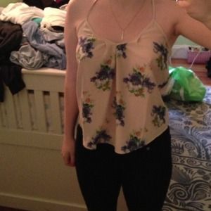 Xs floral blouse tank top