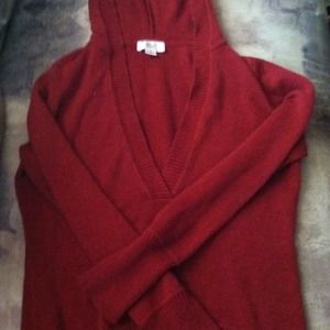 cute red sweater, perfect for work