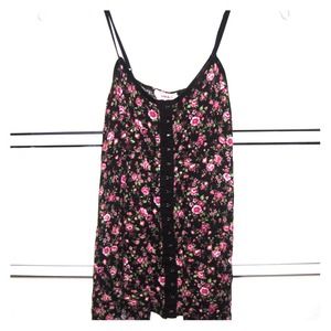 Floral Print Clasp Shirt