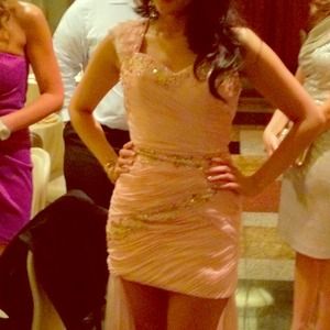 Pink cocktail dress