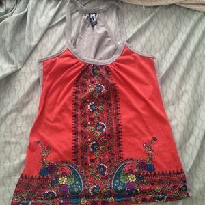 Boho/floral Tank!
