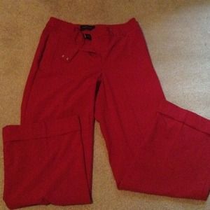Red slacks