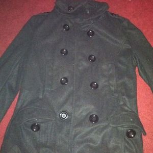 black winter coat