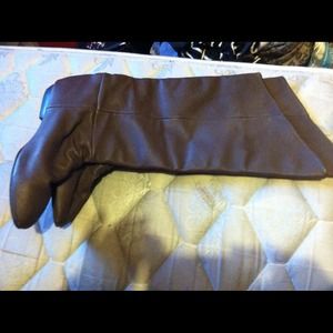 Tall brown boots