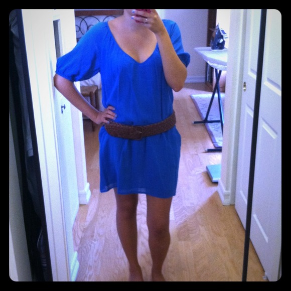 Blue J. Crew gauze dress