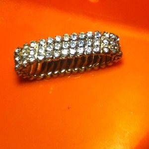 Blue rhinestone bracelet