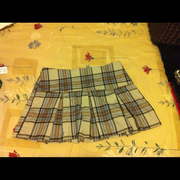 💥REDUCED💥 Blue plaid mini skirt