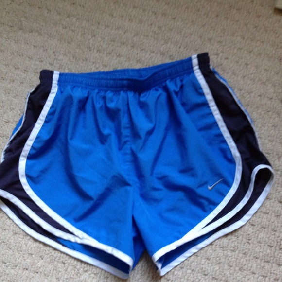 Blue Nike shorts