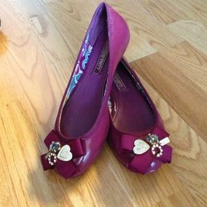 🎉 Sale!!! Purple Coach flats now $45 from $55