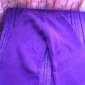 Girls purple sweatpants.
