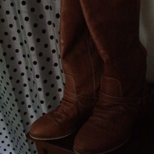 Faux leather boots, like new