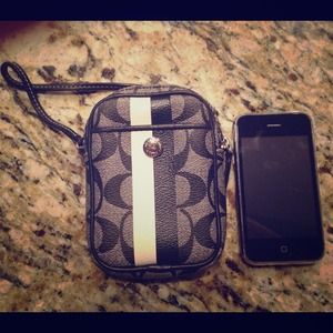 Authentic Coach Cell Phone Wristlet