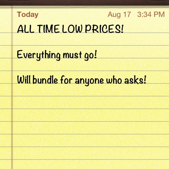 Note to my followers