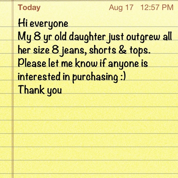 Other - Girls size 8 clothes