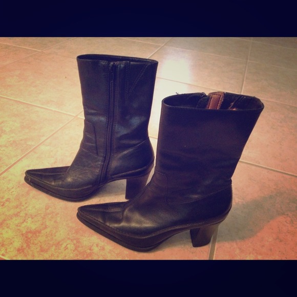 Leather Upper Boots