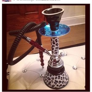 💨💨Black and white Leopard Hookah 💨💨