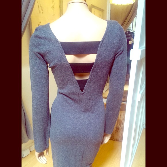 BCBG Open Back Sweater Dress