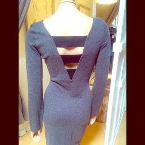 BCBG Open Back Sweater Dress