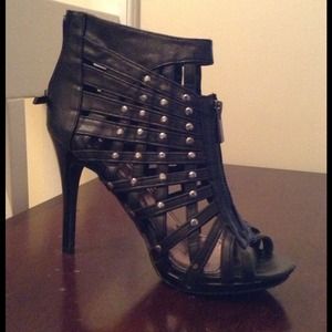 Black Peeptoe Gladiators
