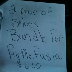 Bundle shoes for purplefusia