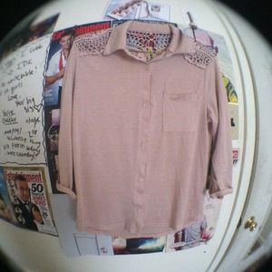 pink button up top.