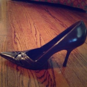 Brown Aldo heels.Worn once! Size 37 or 7.