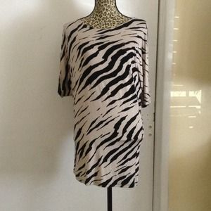 Zebra print top