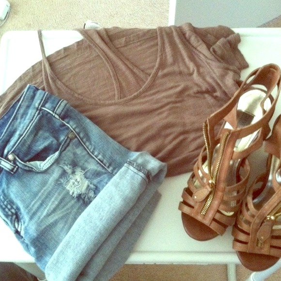 Denim shorts