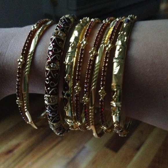 embellished bangle set - Picture 2 of 2