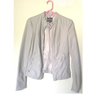 Express Tan Faux Leather Jacket