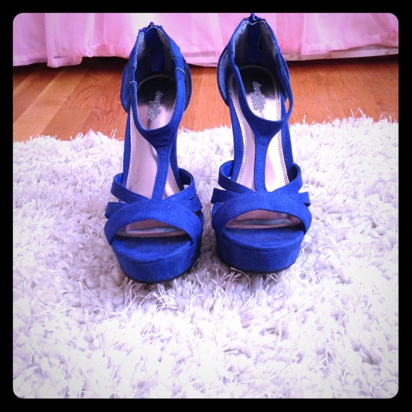 Blue heels!
