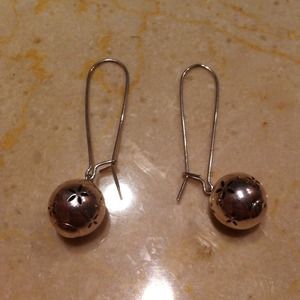 Silver lucky brand chandelier earrings