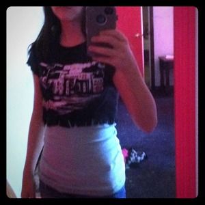 Highway 55 fringe crop top.