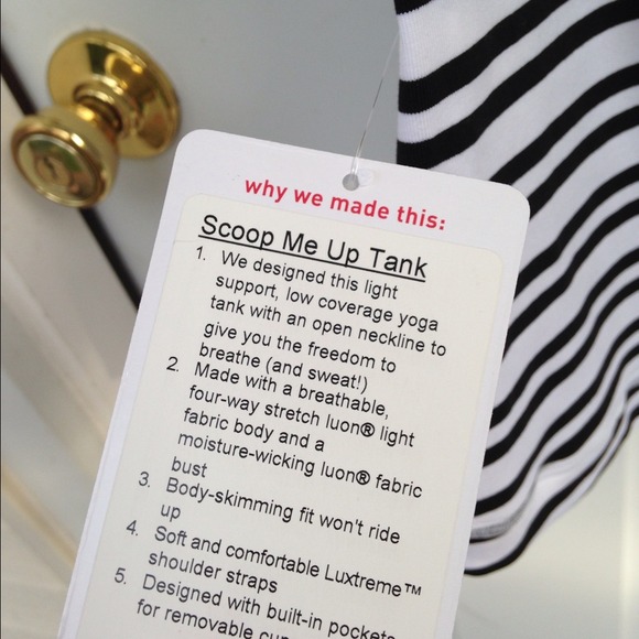 SOLD NEW Scoop Me Up Tank BLK/White Stripe - Picture 4 of 4