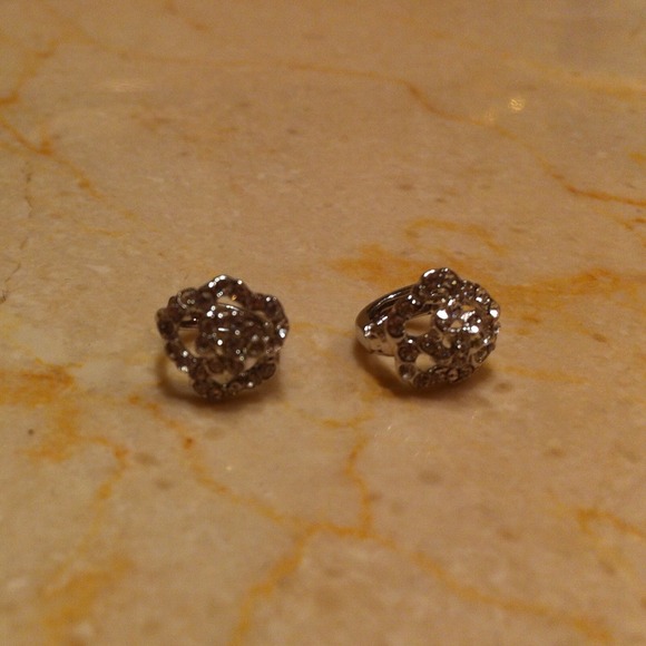 Sterling silver flower earrings