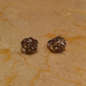 Sterling silver flower earrings
