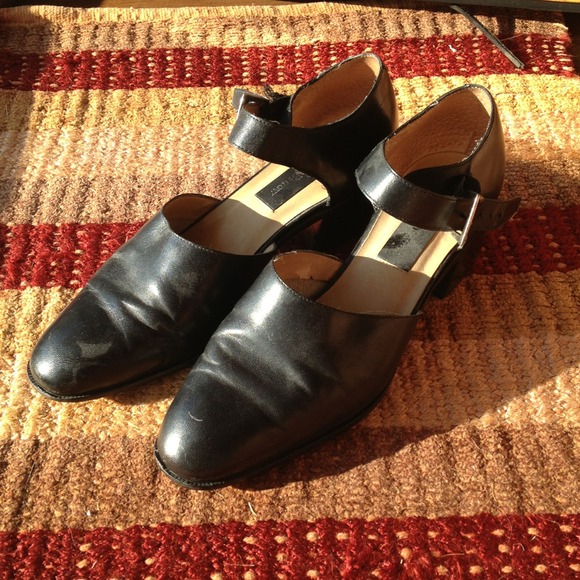 🔻🔺VINTAGE🔺🔻 Black Flapper Heels