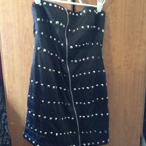 Little Black studded dress