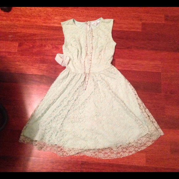 Mint Lace Dress