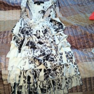 Xxi tank top with ruffles