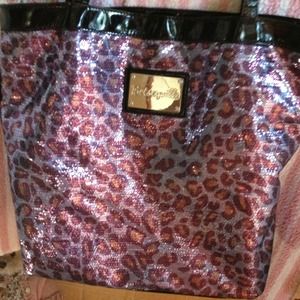 Betsey Johnson sequin tote