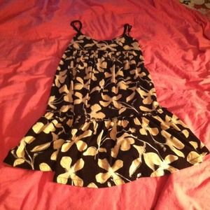 Black dress with floral print!