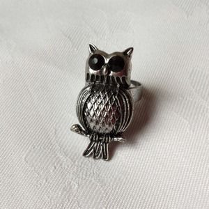 Metal Owl Ring